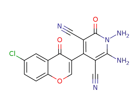 1,6-diamino-(6-chloro-4-oxo-4H-chromen-3-yl)-2-oxo-1,2-dihydropyridine-3,5-dicarbonitrile