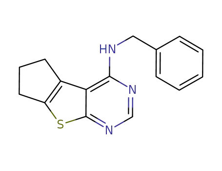 N-benzyl-N-(6,7-dihydro-5H-cyclopenta[4,5]thieno[2,3-d ]pyrimidin-4-yl)amine