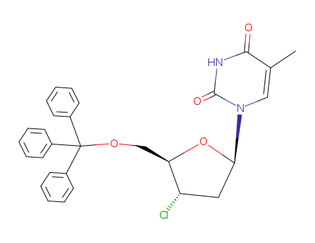 5’-O-Trityl-3’-deoxy-3’-chloro-5-methyluridine