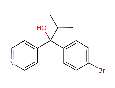 1-(4-bromophenyl)-2-methyl-1-(pyridin-4-yl)propan-1-ol