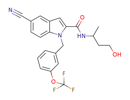 C<sub>22</sub>H<sub>20</sub>F<sub>3</sub>N<sub>3</sub>O<sub>3</sub>