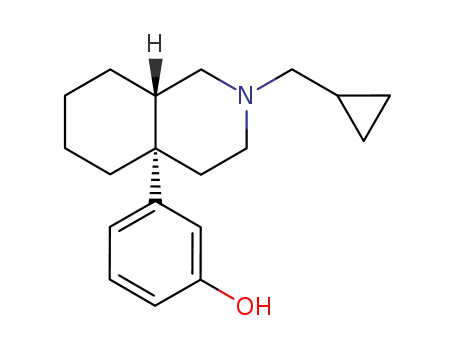 Molecular Structure of 63843-35-6 (Phenol, 3-[2-(cyclopropylmethyl)octahydro-4a(2H)-isoquinolinyl]-, trans-)