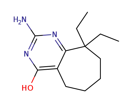 2-amino-9,9-diethyl-6,7,8,9-tetrahydro-5H-cyclohepta[d]pyrimidin-4-ol
