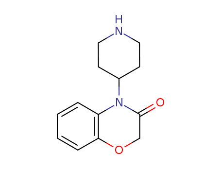 2H-1,4-Benzoxazin-3(4H)-one, 4-(4-piperidinyl)-