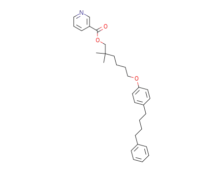 Nicotinic acid 2,2-dimethyl-6-[4-(4-phenyl-butyl)-phenoxy]-hexyl ester