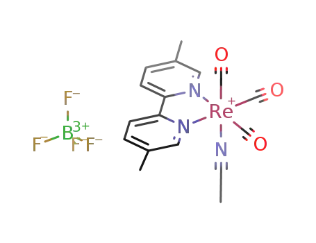 [Re(CO)<sub>3</sub>(5,5′-Me<sub>2</sub>bipy)(CH<sub>3</sub>CN)]BF<sub>4</sub>