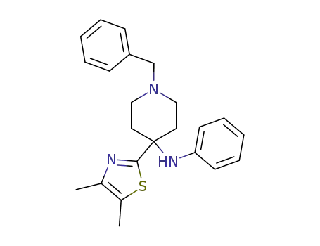 [1-Benzyl-4-(4,5-dimethyl-thiazol-2-yl)-piperidin-4-yl]-phenyl-amine