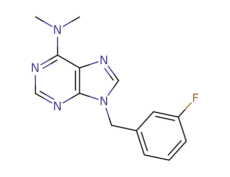 9H-Purin-6-amine, 9-((3-fluorophenyl)methyl)-N,N-dimethyl-