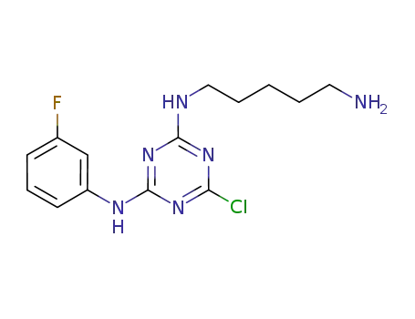 C<sub>14</sub>H<sub>18</sub>ClFN<sub>6</sub>
