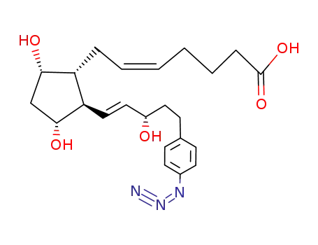 Molecular Structure of 117625-46-4 (17-(4-azidophenyl)-18,19,20-trinorprostaglandin E2)