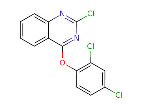 Molecular Structure of 61067-69-4 (Quinazoline, 2-chloro-4-(2,4-dichlorophenoxy)-)