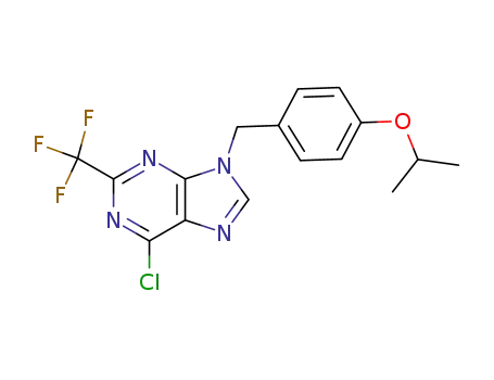 6-Chloro-9-(4-isopropoxy-benzyl)-2-trifluoromethyl-9H-purine