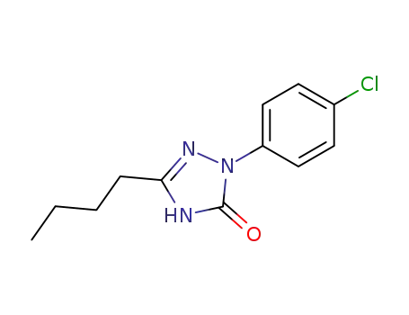 Molecular Structure of 127683-63-0 (3H-1,2,4-Triazol-3-one, 5-butyl-2-(4-chlorophenyl)-1,2-dihydro-)