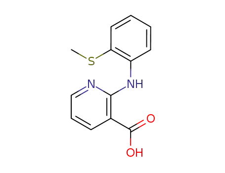 2-(2-메틸설파닐-페닐아미노)-니코틴산