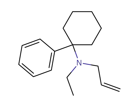 Molecular Structure of 82845-39-4 (Cyclohexanamine, N-ethyl-1-phenyl-N-2-propenyl-)