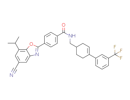 C<sub>32</sub>H<sub>28</sub>F<sub>3</sub>N<sub>3</sub>O<sub>2</sub>