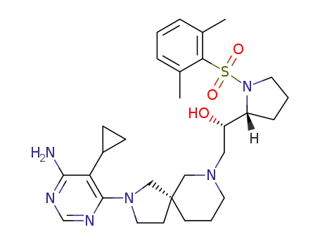 C<sub>29</sub>H<sub>42</sub>N<sub>6</sub>O<sub>3</sub>S
