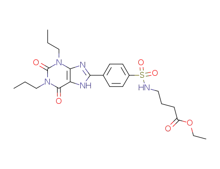 4-[4-(2,6-Dioxo-1,3-dipropyl-2,3,6,7-tetrahydro-1H-purin-8-yl)-benzenesulfonylamino]-butyric acid ethyl ester