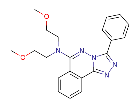 1,2,4-Triazolo(3,4-a)phthalazin-6-amine, N,N-bis(2-methoxyethyl)-3-phenyl-