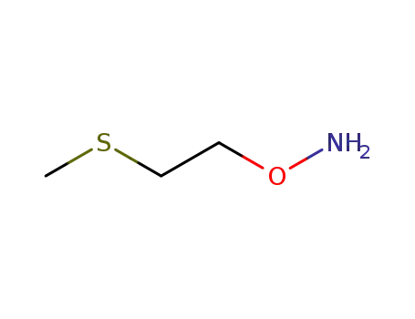 Molecular Structure of 101512-32-7 (Hydroxylamine, O-[2-(methylthio)ethyl]-)