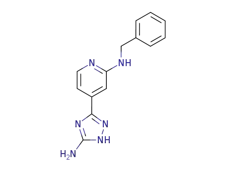 Molecular Structure of 77314-71-7 ([4-(5-Amino-1H-[1,2,4]triazol-3-yl)-pyridin-2-yl]-benzyl-amine)