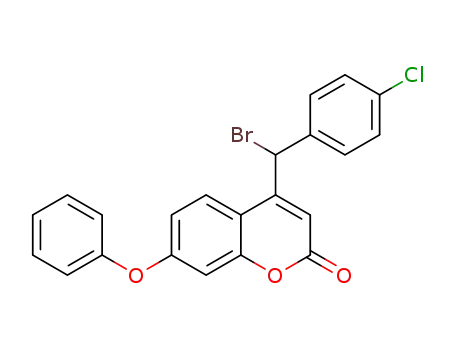 Molecular Structure of 1270046-72-4 (4-[bromo(4-chlorophenyl)methyl]-7-phenoxy-2H-chromen-2-one)