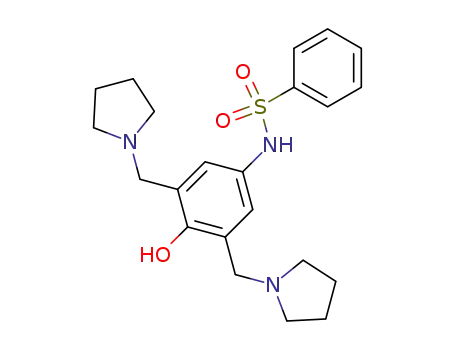 Benzenesulfonamide, N-[4-hydroxy-3,5-bis(1-pyrrolidinylmethyl)phenyl]-