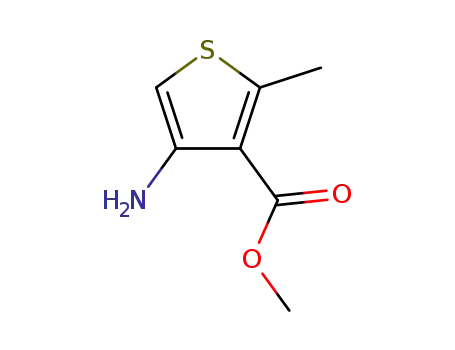 Molecular Structure of 114943-05-4 (methyl 4-amino-2-methylthiophene-3-carboxylate)