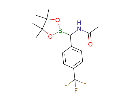 N-[(4-trifluoromethylphenyl)(4,4,5,5-tetramethyl-1,3,2-dioxaborolan-2-yl)methyl]acetamide