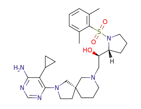 C<sub>29</sub>H<sub>42</sub>N<sub>6</sub>O<sub>3</sub>S