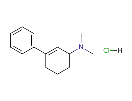 Molecular Structure of 114506-97-7 (N,N-dimethyl-3-phenylcyclohex-2-en-1-amine hydrochloride (1:1))