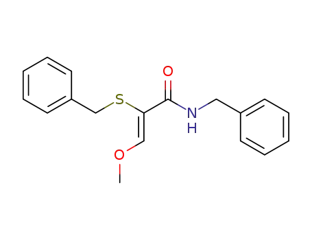 N-benzyl-(Z)-3-methoxy-2-(benzylthio)propenamide