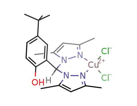 [((5-(t-Bu)-2-phenol)bis(3,5-Me<sub>2</sub>-pyrazol-1-yl)methane)CuCl<sub>2</sub>]