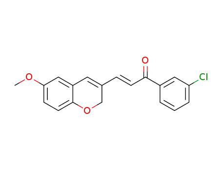 (E)-1-(3-chlorophenyl)-3-(6-methoxy-2H-chromen-3-yl)prop-2-en-1-one
