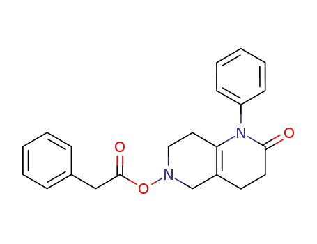 1,6-Naphthyridine-6(2H)-carboxylic acid,
1,3,4,5,7,8-hexahydro-2-oxo-1-phenyl-, phenylmethyl ester