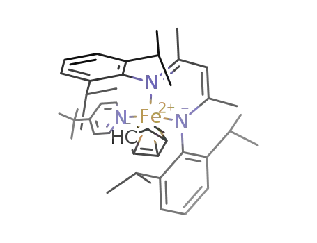 (2,4-bis(2,6-diisopropylphenylimido)pent-3-yl)(cyclopentadienyl)(4-tert-butylpyridine)iron(II)