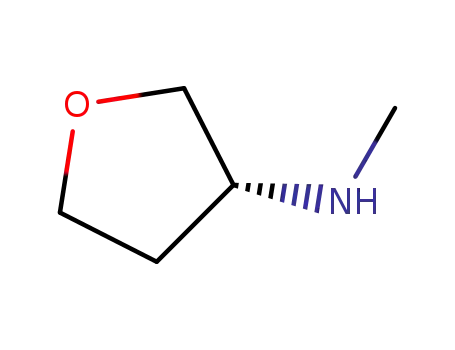 Molecular Structure of 1292902-59-0 ((R)-Methyl-(tetrahydro-furan-3-yl)-amine)