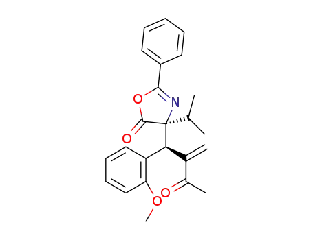 (S)-4-isorpopyl-4-((R)-1-(2-methoxyphenyl)-2-methylene-3-oxobutyl)-2-phenyloxazol-5(4H)-one