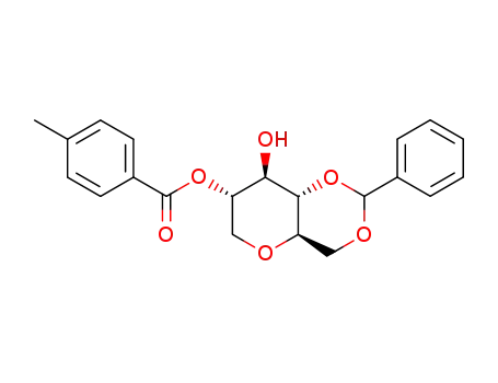 Molecular Structure of 156715-23-0 (1,5-ANHYDRO-4,6-O-BENZYLIDENE-2-O-P-TOLUOYL-D-GLUCITOL)
