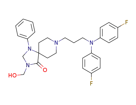 8-<3-<bis(4-fluorophenyl)amino>propyl>-3-(hydroxymethyl)-1-phenyl-1,3,8-triazaspiro<4.5>decan-4-one