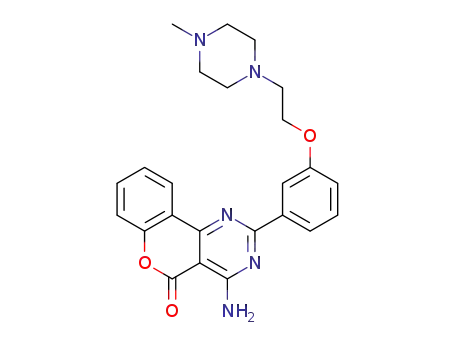 4-amino-2-(3-(2-(4-methylpiperazin-1-yl)ethoxy)phenyl)-5H-chromeno[4,3-d]pyrimidin-5-one