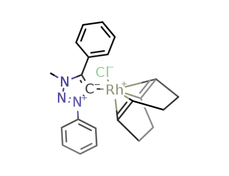 [(C<sub>2</sub>N<sub>3</sub>(CH<sub>3</sub>)(C<sub>6</sub>H<sub>5</sub>)2)RhCl((CHCHC<sub>2</sub>H<sub>4</sub>)2)]