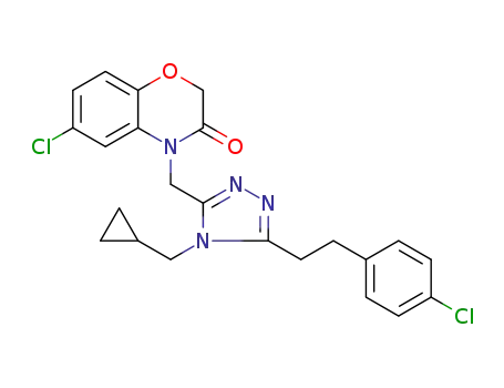 C<sub>23</sub>H<sub>22</sub>Cl<sub>2</sub>N<sub>4</sub>O<sub>2</sub>