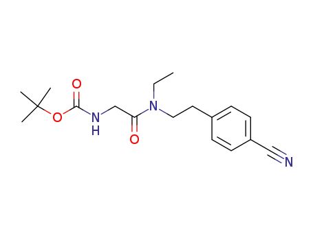 ({[2-(4-Cyano-phenyl)-ethyl]-ethyl-carbamoyl}-methyl)-carbamic acid tert-butyl ester