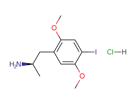 Molecular Structure of 82830-44-2 ((+/-)-1-(2,5-DIMETHOXY-4-IODOPHENYL)-2-AMINOPROPANE HYDROCHLORIDE)