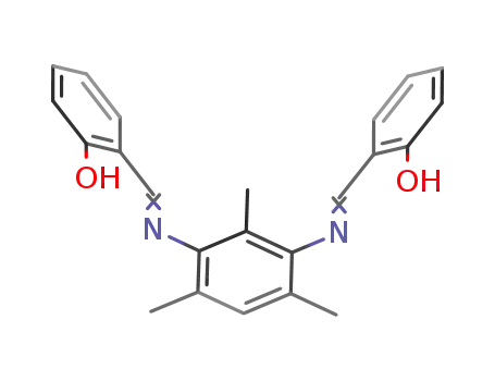 Molecular Structure of 294649-85-7 (N,N'-bis(2-hydroxybenzylidene)-2,4,6-trimethylbenzene-1,3-diamine)