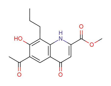 methyl 6-acetyl-1,4-dihydro-7-hydroxy-4-oxo-8-propylquinoline-2-carboxylate