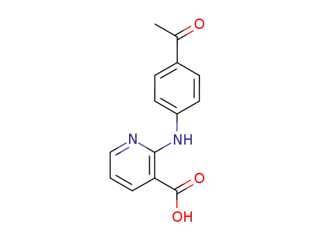 Molecular Structure of 115891-11-7 (2-(4-Acetyl-phenylamino)-nicotinic acid)