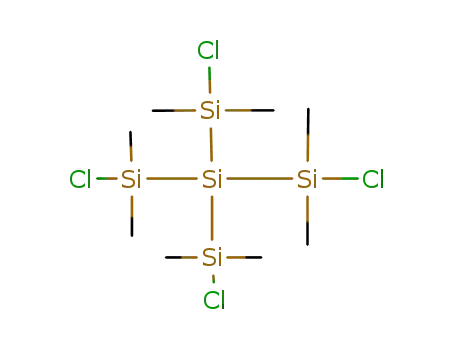 Molecular Structure of 17082-82-5 (tetrakis(chlorodimethylsilyl)silane)