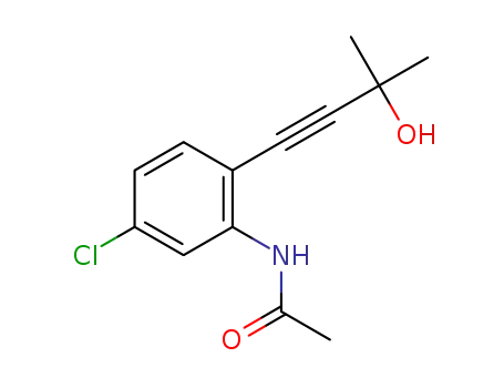 N-[5-chloro-2-(3-hydroxy-3-methyl-but-1-ynyl)-phenyl]-acetamide